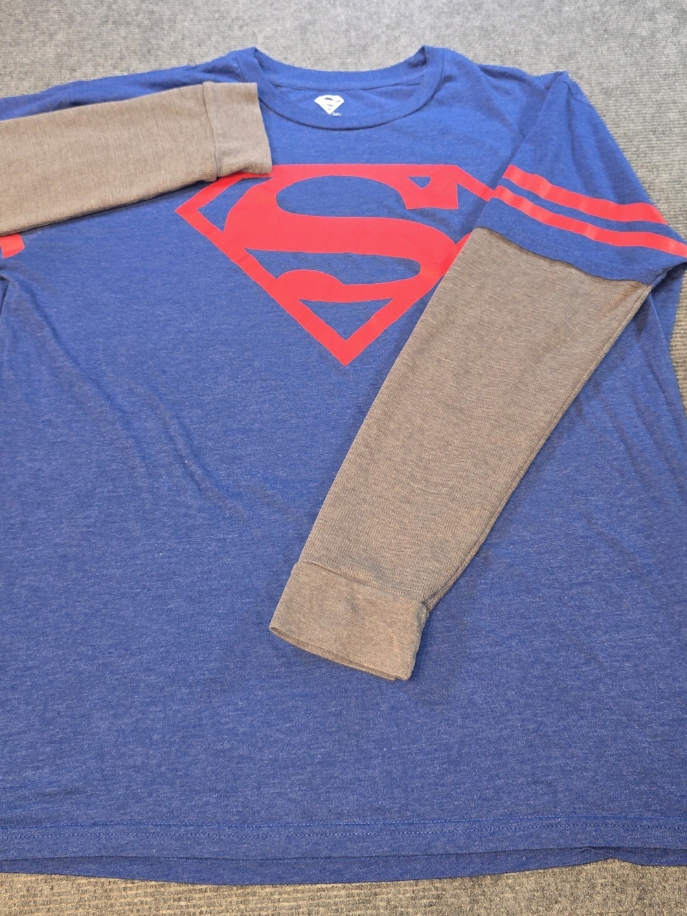 Superman DC Comics 2012 Layered Thermal Long Sleeve Shirt Men’s XL